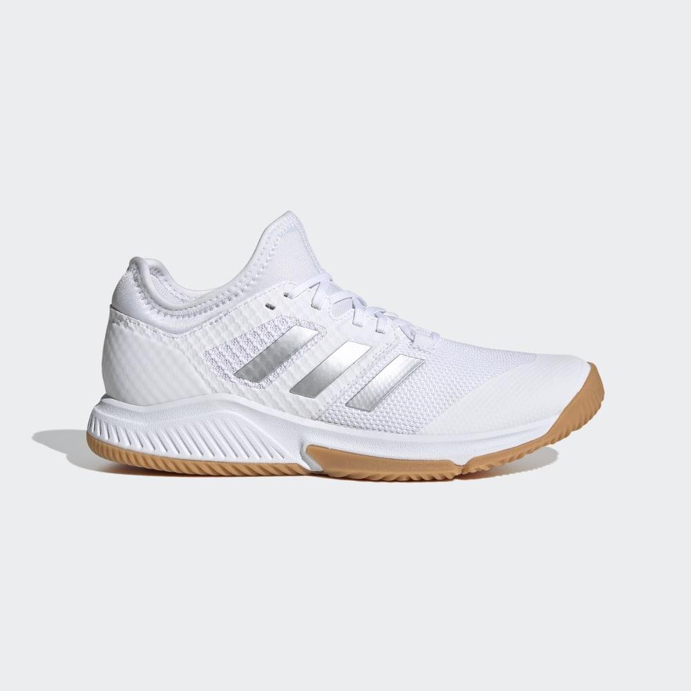 Adidasi Volei Adidas Court Team Bounce Dama Romania - Albi/Argintii Metal EH2602